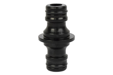 Cofan – Conector Doble para Mangueras de Jardín | Unión Manguera-Manguera | Polietileno Resistente | Instalación Rápida